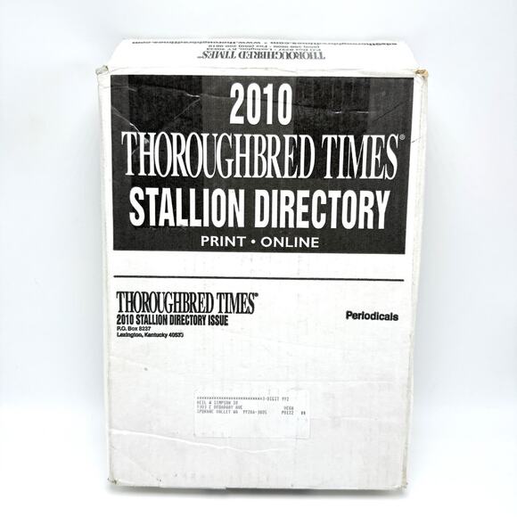 Thoroughbred Times Stallion Directory 2010 Paperback Equestrian Horse Breeding - Picture 4 of 5